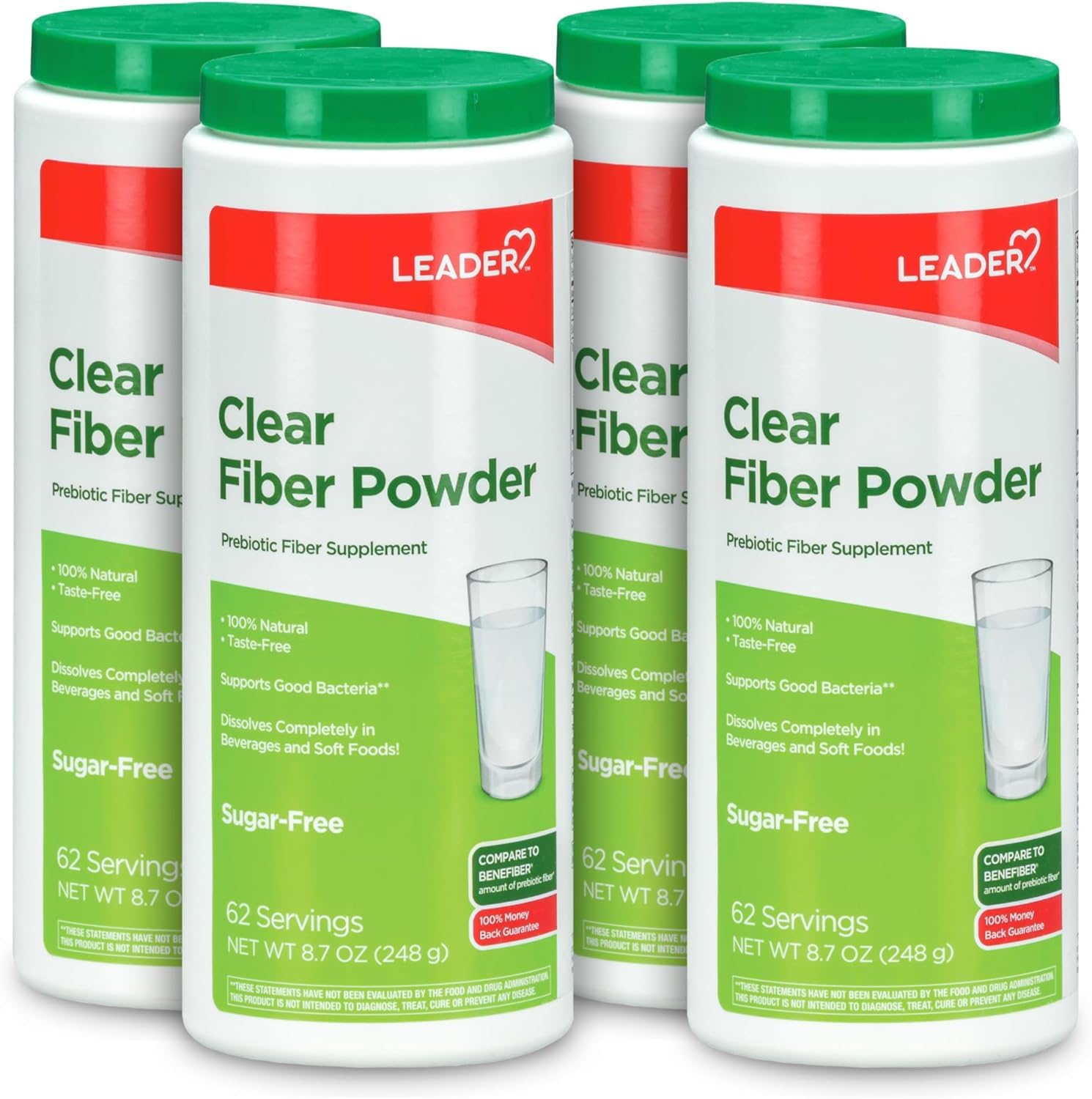 Poudre Leader prébiotique sans saveur prête à être ajoutée à une boisson
