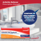 Gel Leader Diclofenac sodique, application directe sur les articulations douloureuses.