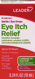 Leader gouttes yeux – flacon 0,34 oz pour soulagement rapide lors d’allergies oculaires.