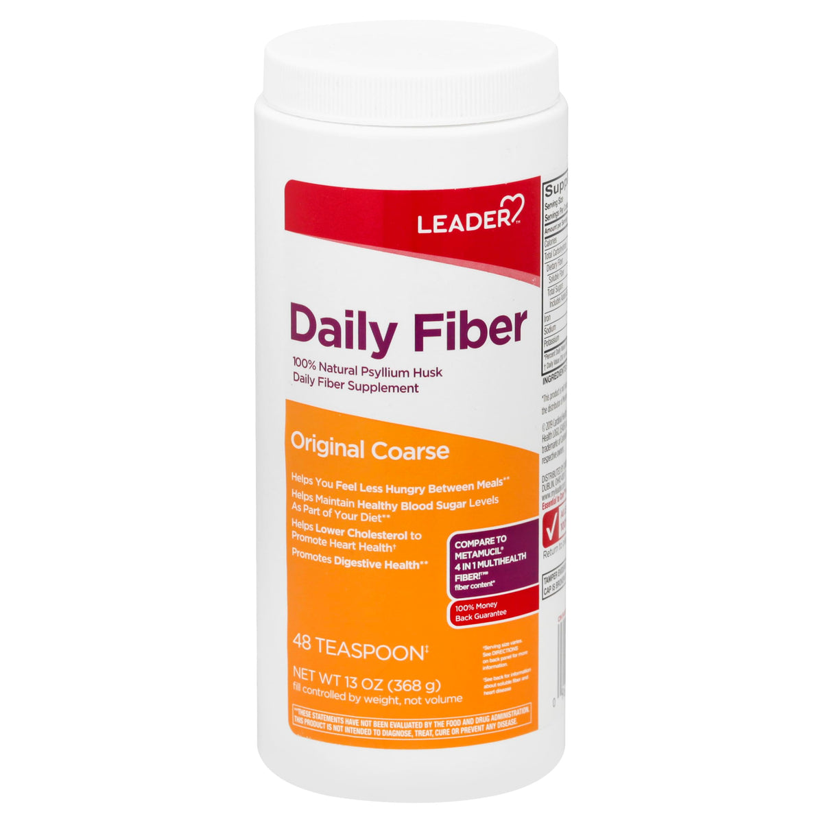 Leader Psyllium Poudre, dose originale : facilite l’apport quotidien en fibres.