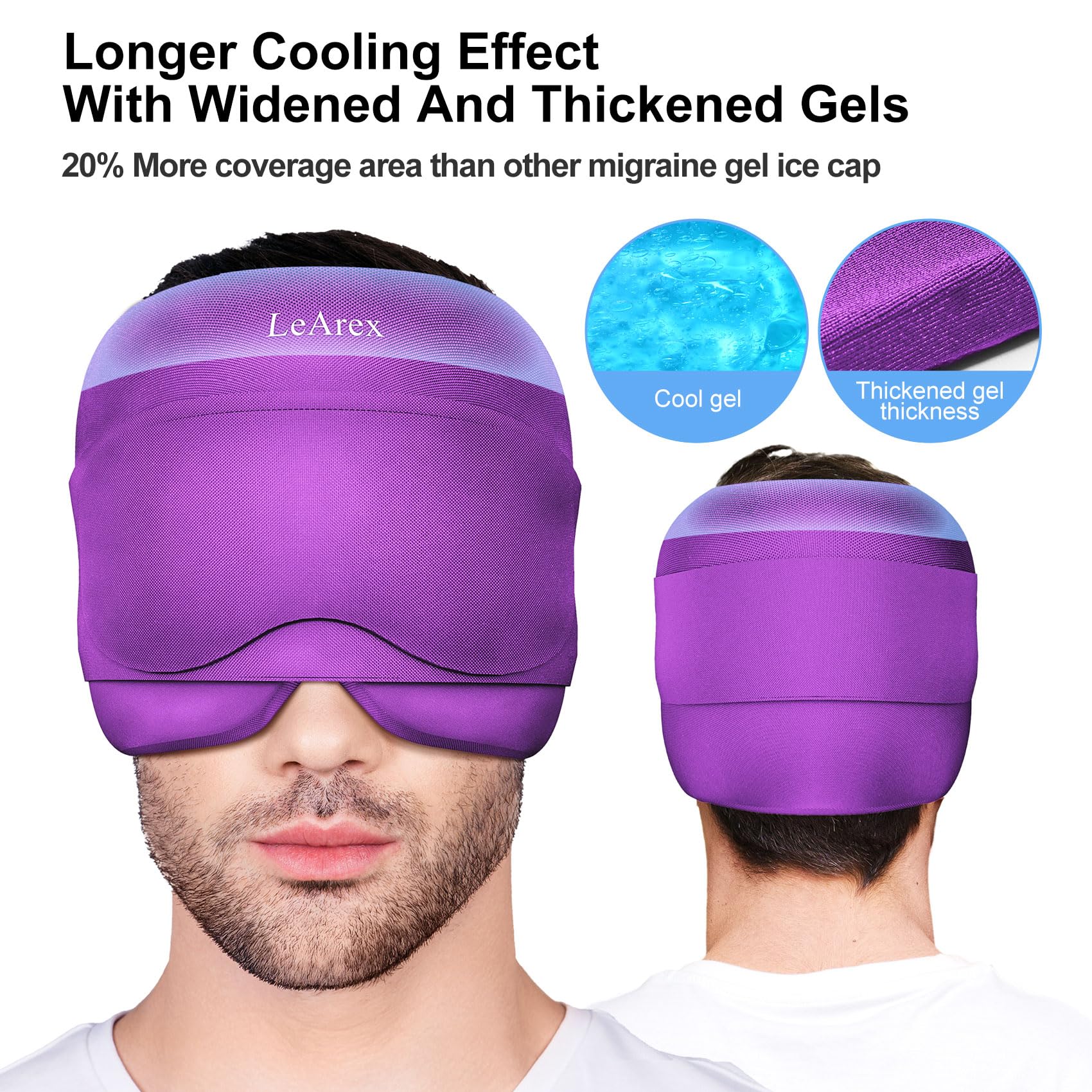 LeArex cap-relief-gel-chaud-froid : options froid et chaud pour soulager