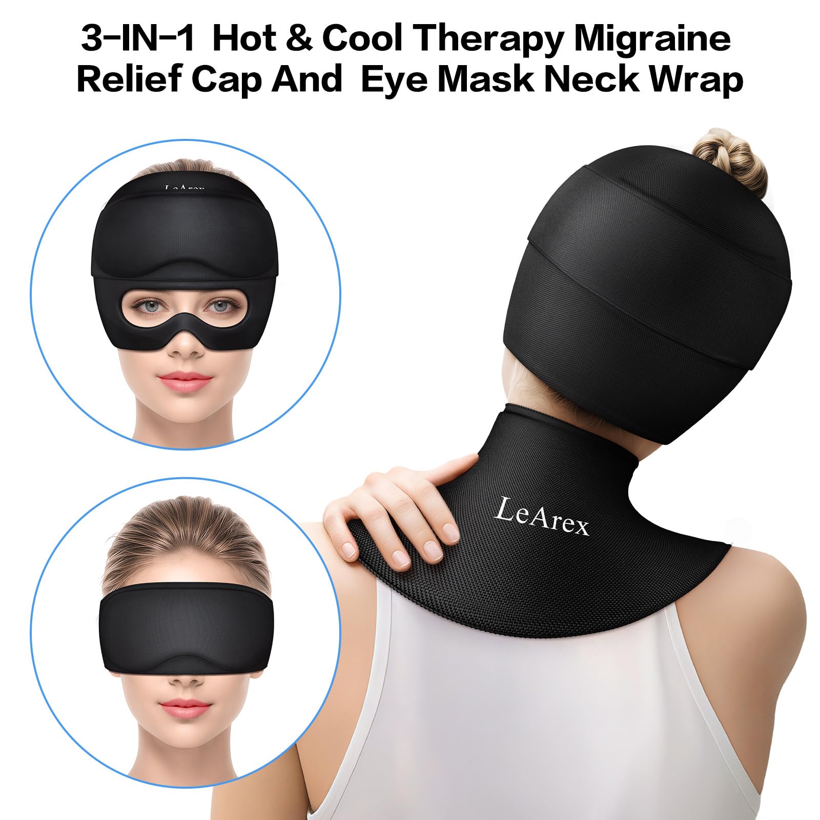 LeArex compresse cou gel froid offre une thérapie durable et efficace.