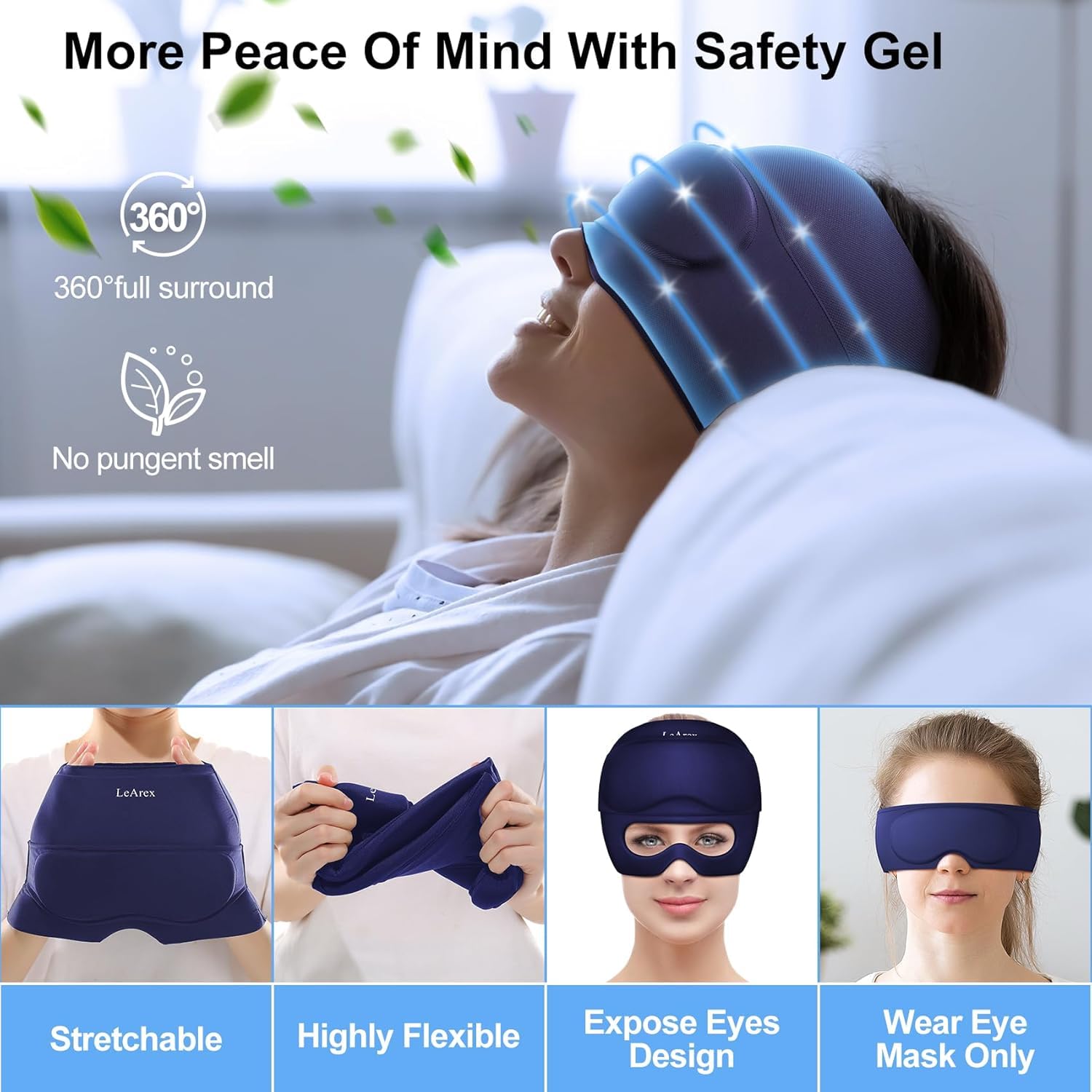 Gel LeArex réutilisable et sans odeur pour le confort