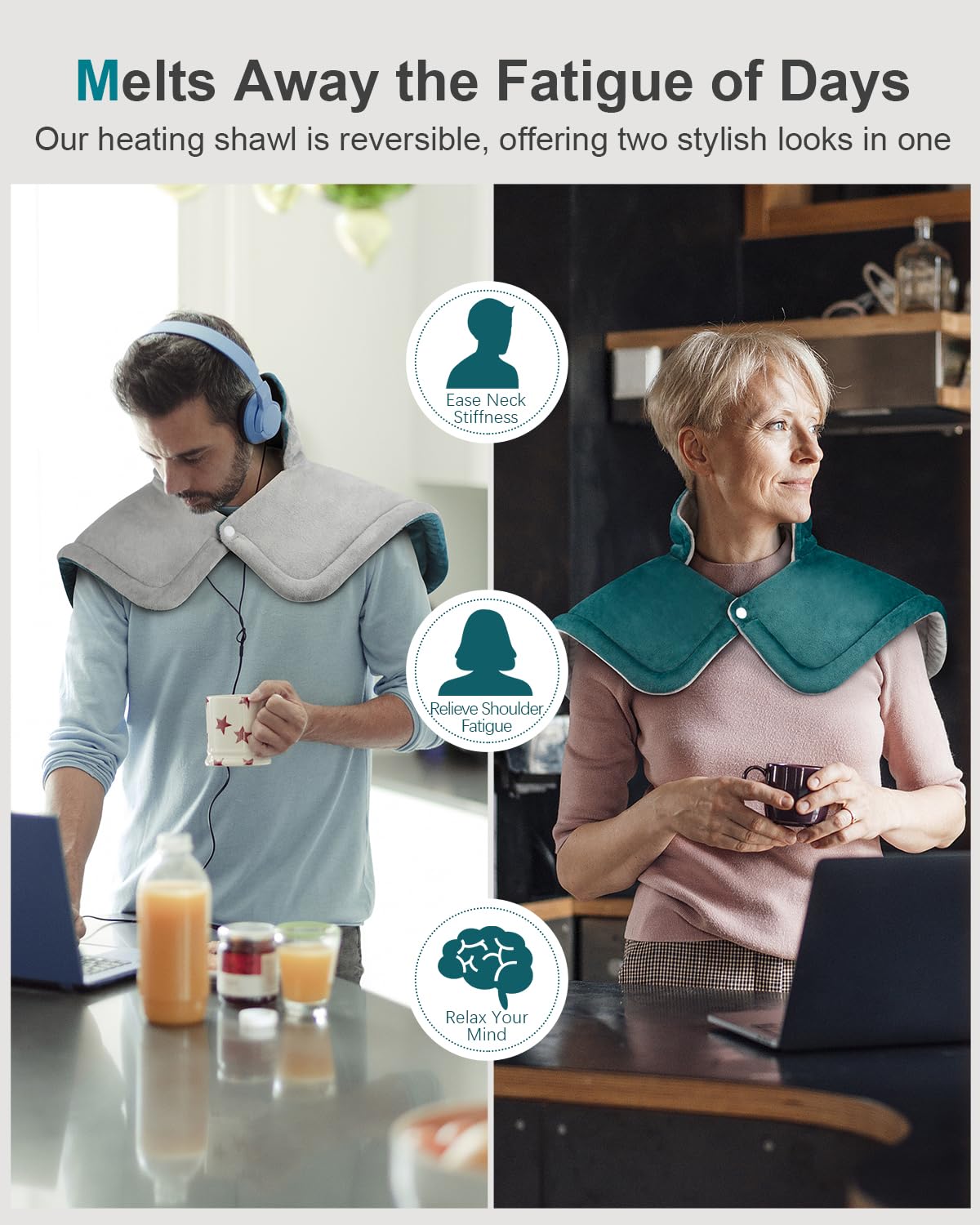Leatigio - Design réversible pour deux styles selon votre tenue.