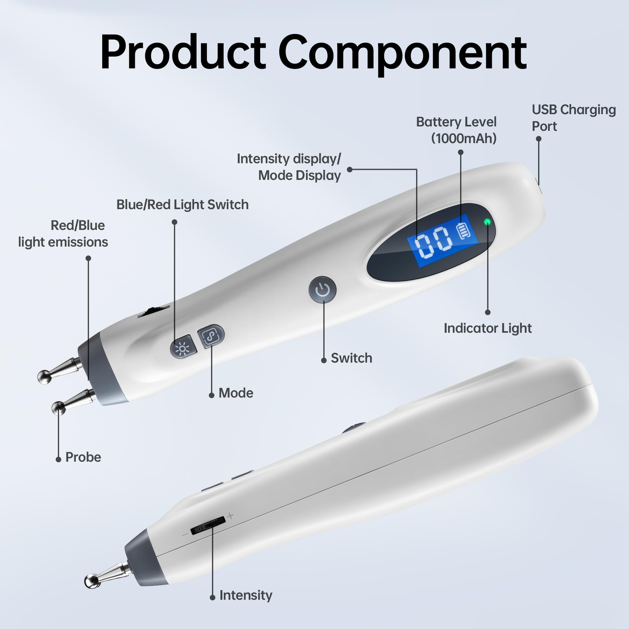 Leawell stylo en mode F2 pour mains, bras et poignets.