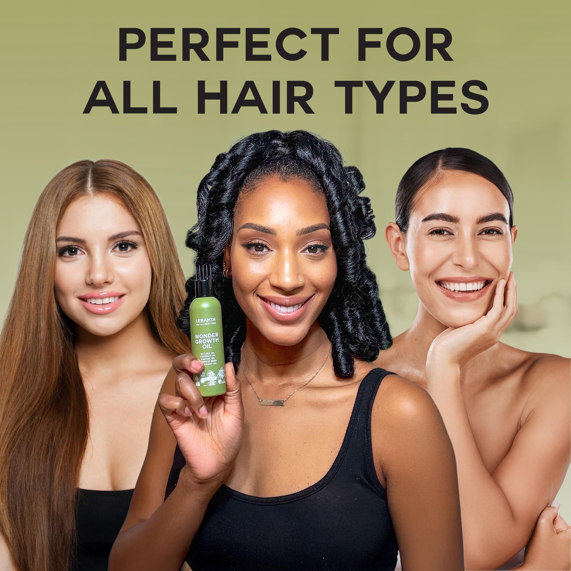 Utilisation par hommes et femmes pour cheveux plus forts avec Lebanta.