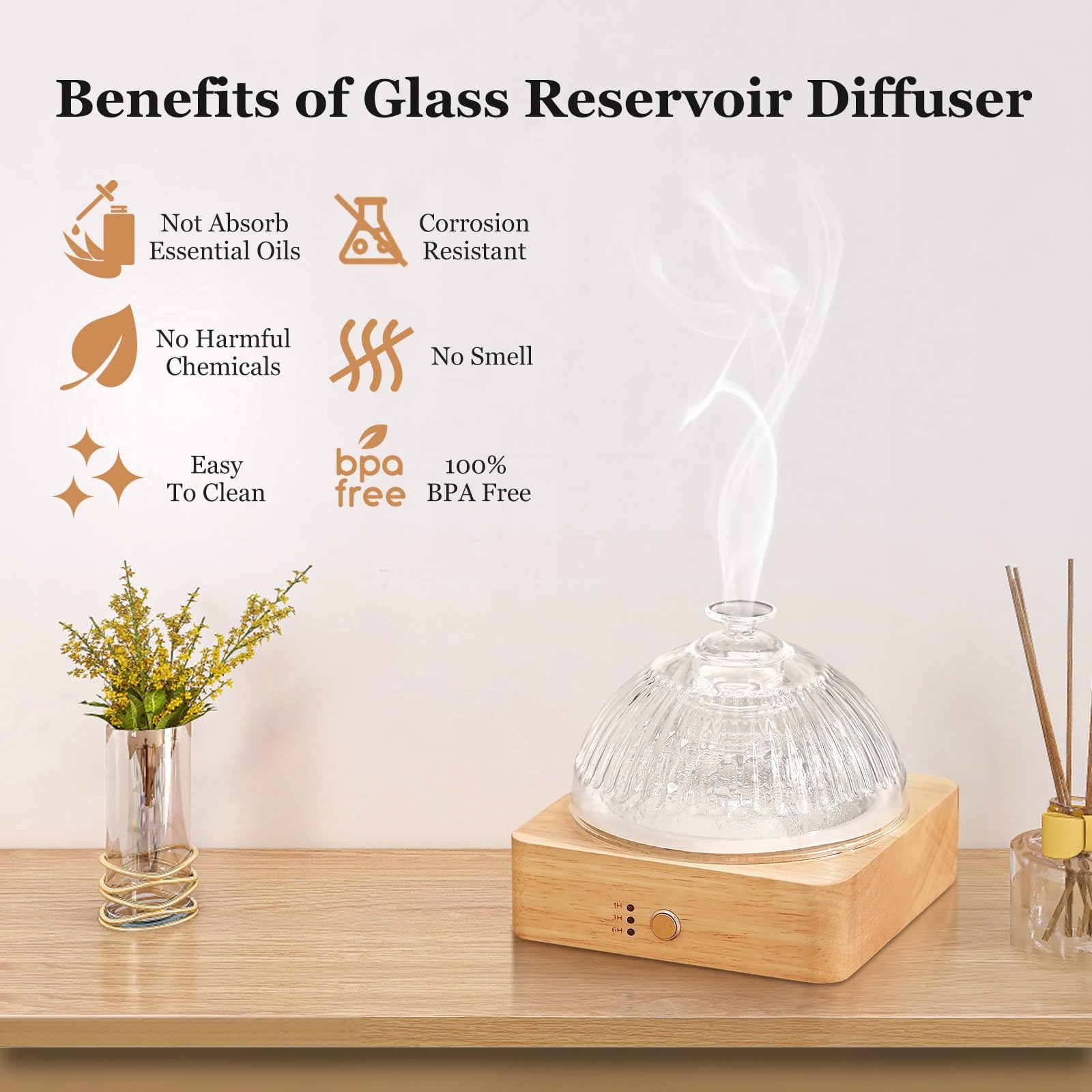 Éclairage 7 couleurs du diffuseur Lécdura pour ambiance détente