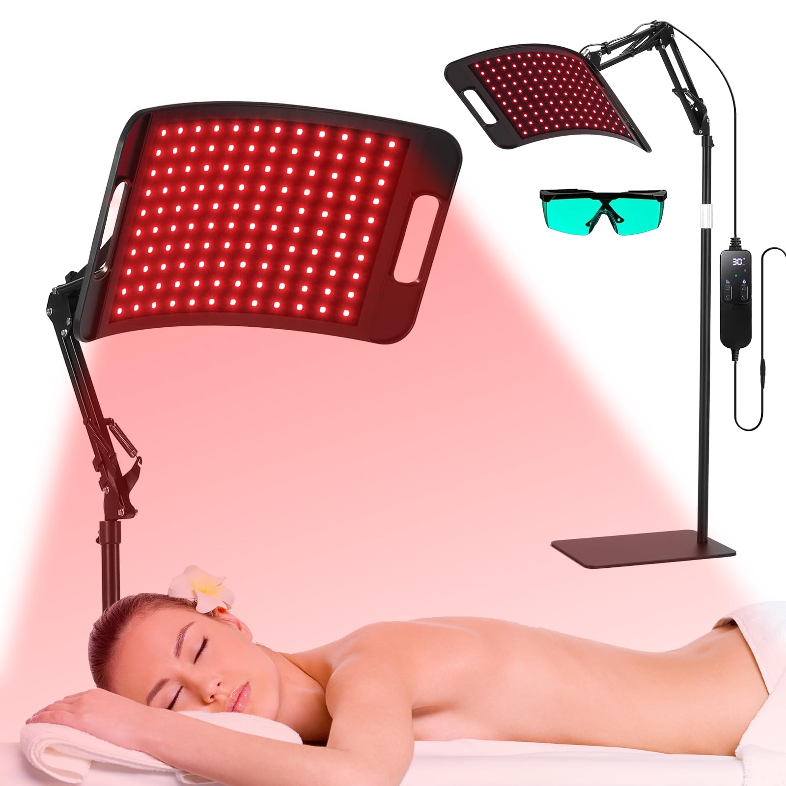 LEDINO Panneau thérapie lumière rouge 660-850 pour peau et muscles