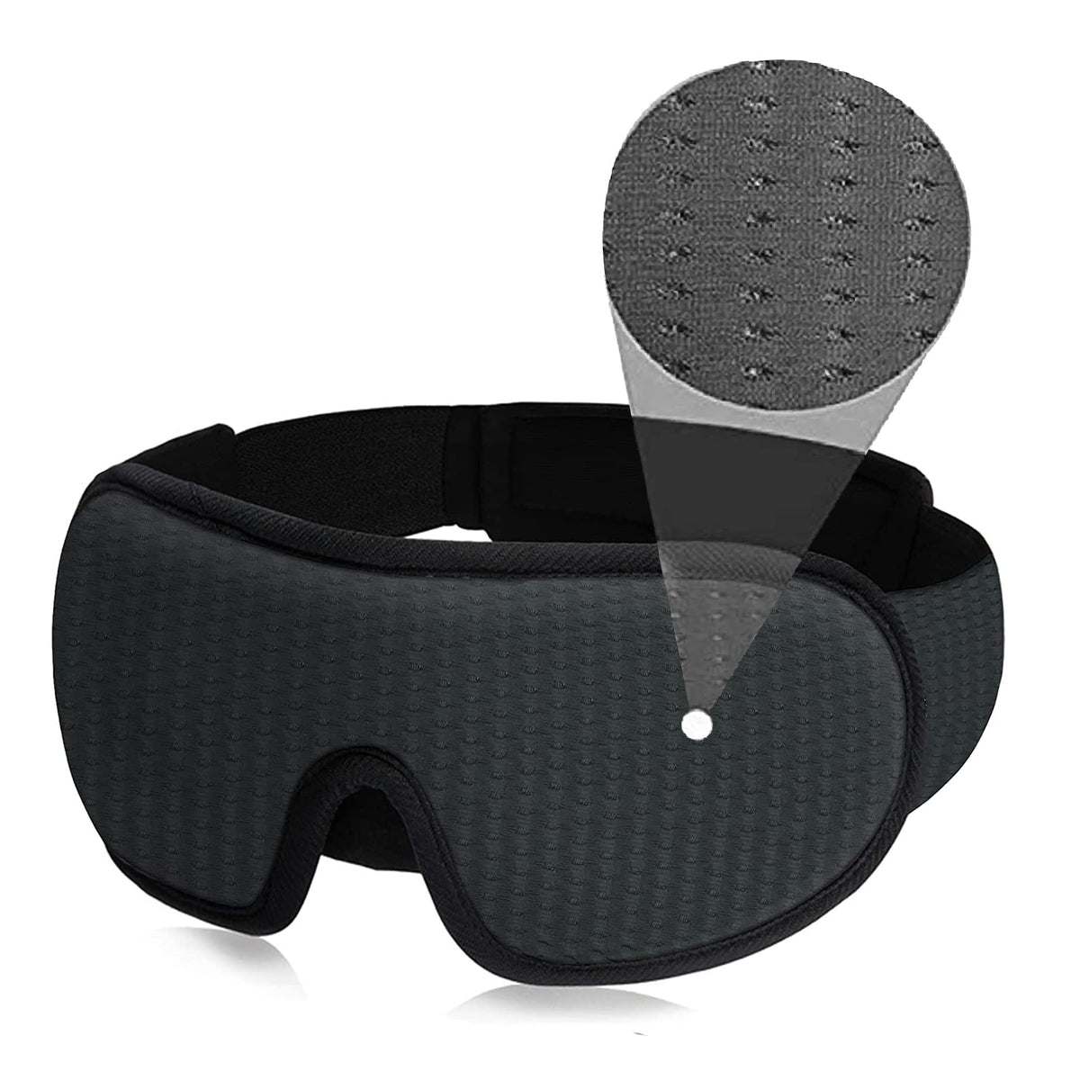 Leeken masque yeux 3D bloque la lumière pour obscurité totale.