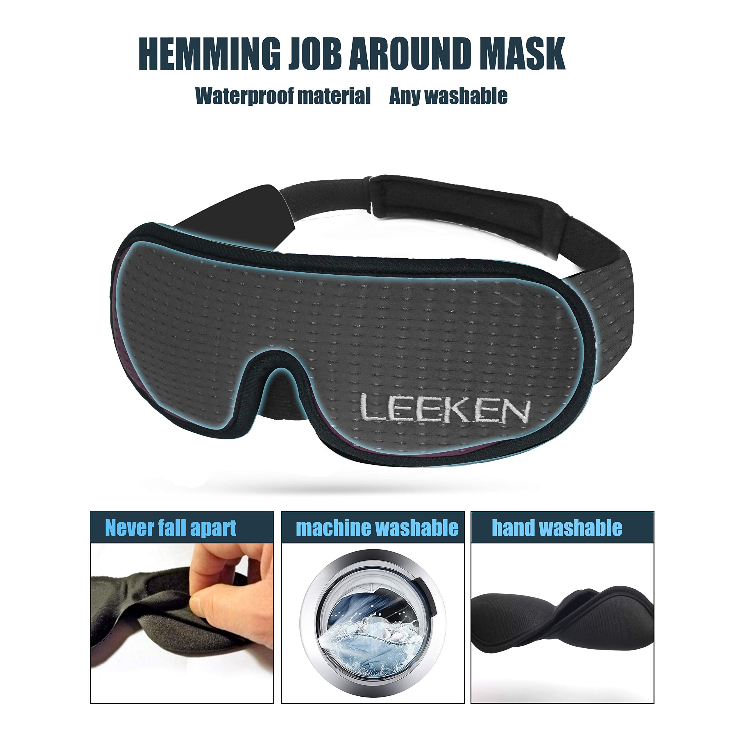 leeken sangle élastique et Velcro ajustable pour toutes les têtes