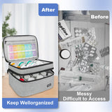 LEFOR·Z poche mesh zippée pour petits accessoires médicaux.