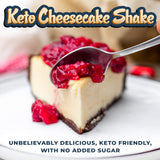 Left Coast Performance Cheesecake Keto Shake – Fromage creme en poudre et collagène fabriqué aux Etats-Unis.