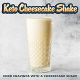 Left Coast Performance Cheesecake Keto Shake – Boisson pratique pour pauses céto et collations gourmandes.
