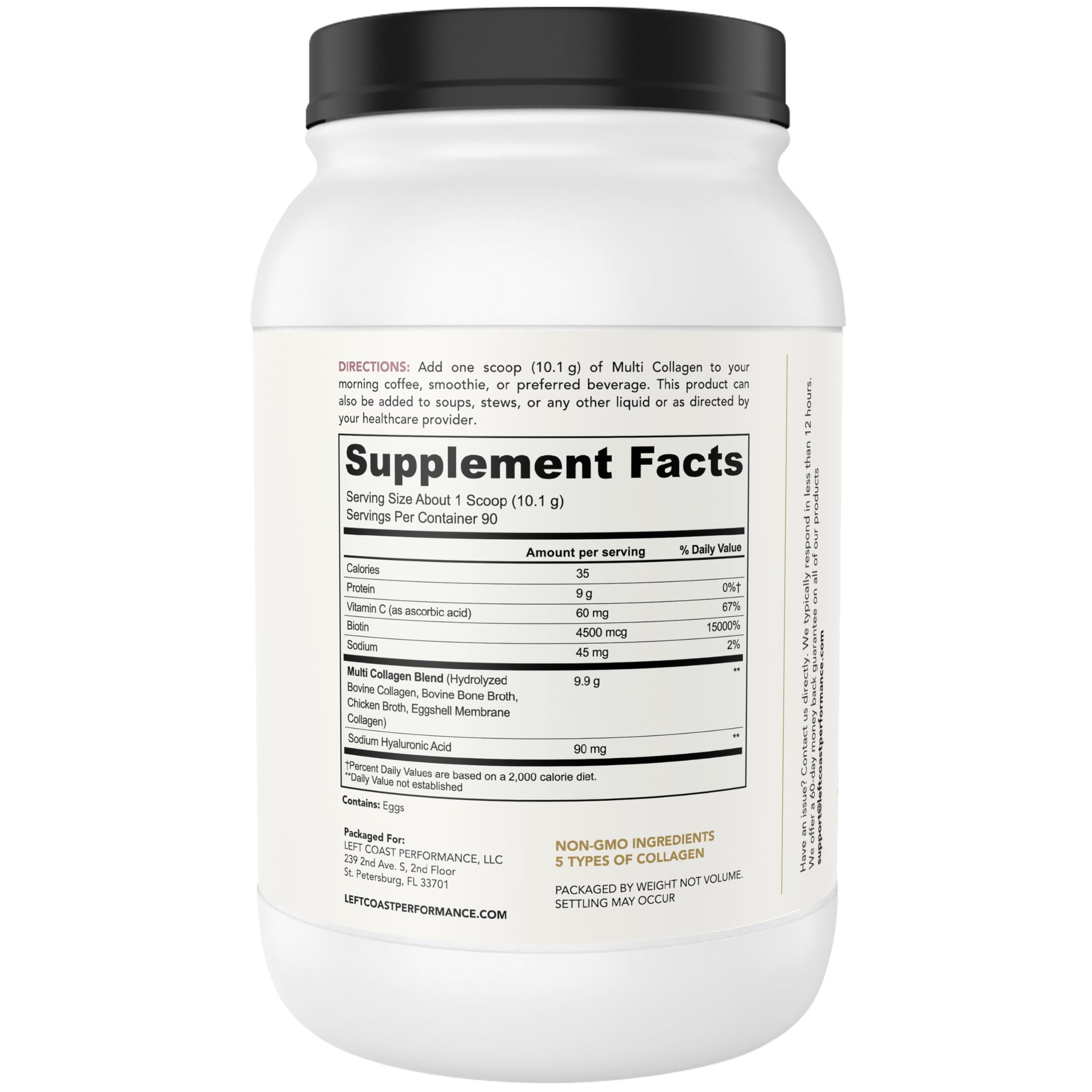 Left Coast Performance Emballage 32oz: grand format et facilité d’utilisation.