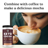Left Coast Performance Keto Cocoa, emballage élégant et pratique, parfait pour une dégustation rapide
