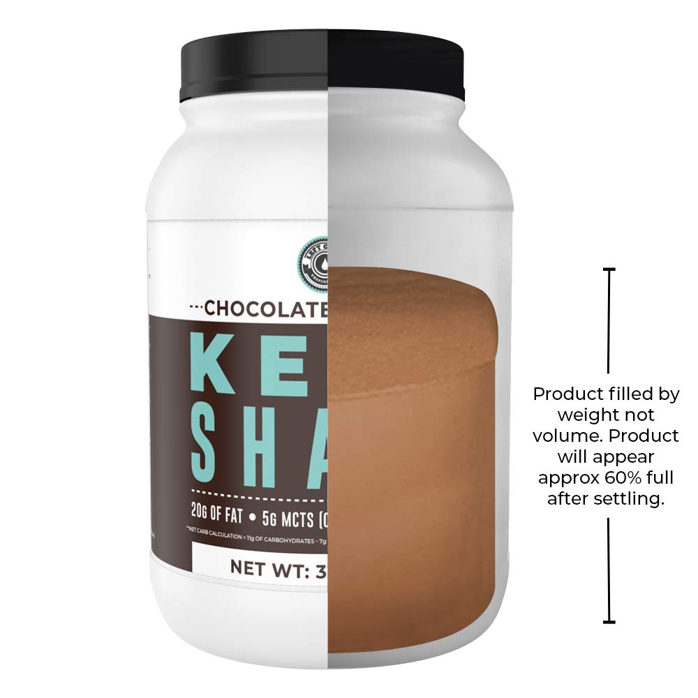 Left Coast Performance Keto Shake Chocolat, verre prêt à servir, dégustation chocolatée sans compromis.