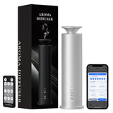 Diffuseur LEGARDLILIU sans eau au design tour en aluminium argenté pour ambiance élégante