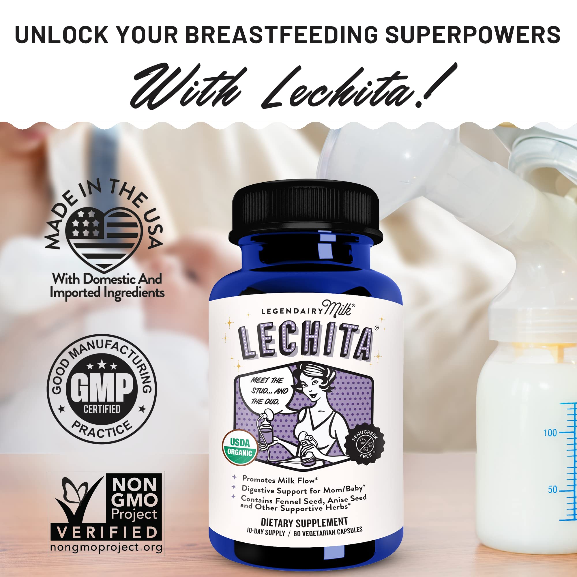 Legendairy Milk Lechita – capsules véganes pour lactation