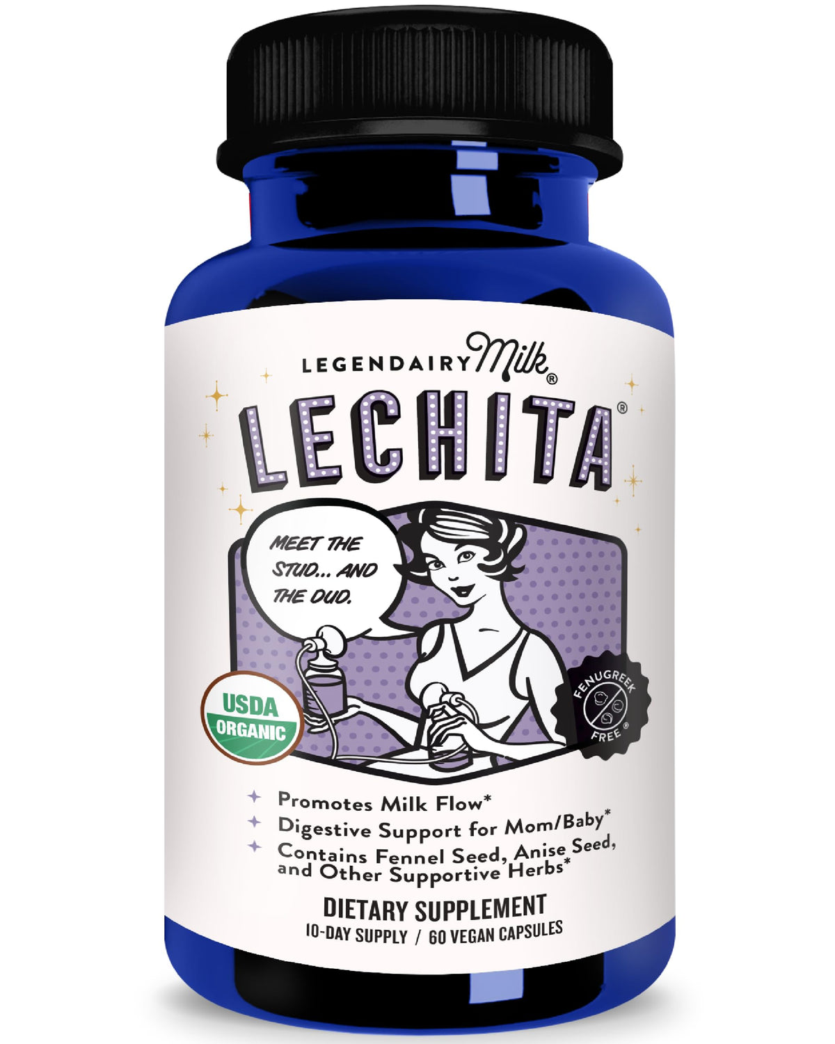 Legendairy Milk Lechita – emballage bio, soutien potentiel à l’allaitement