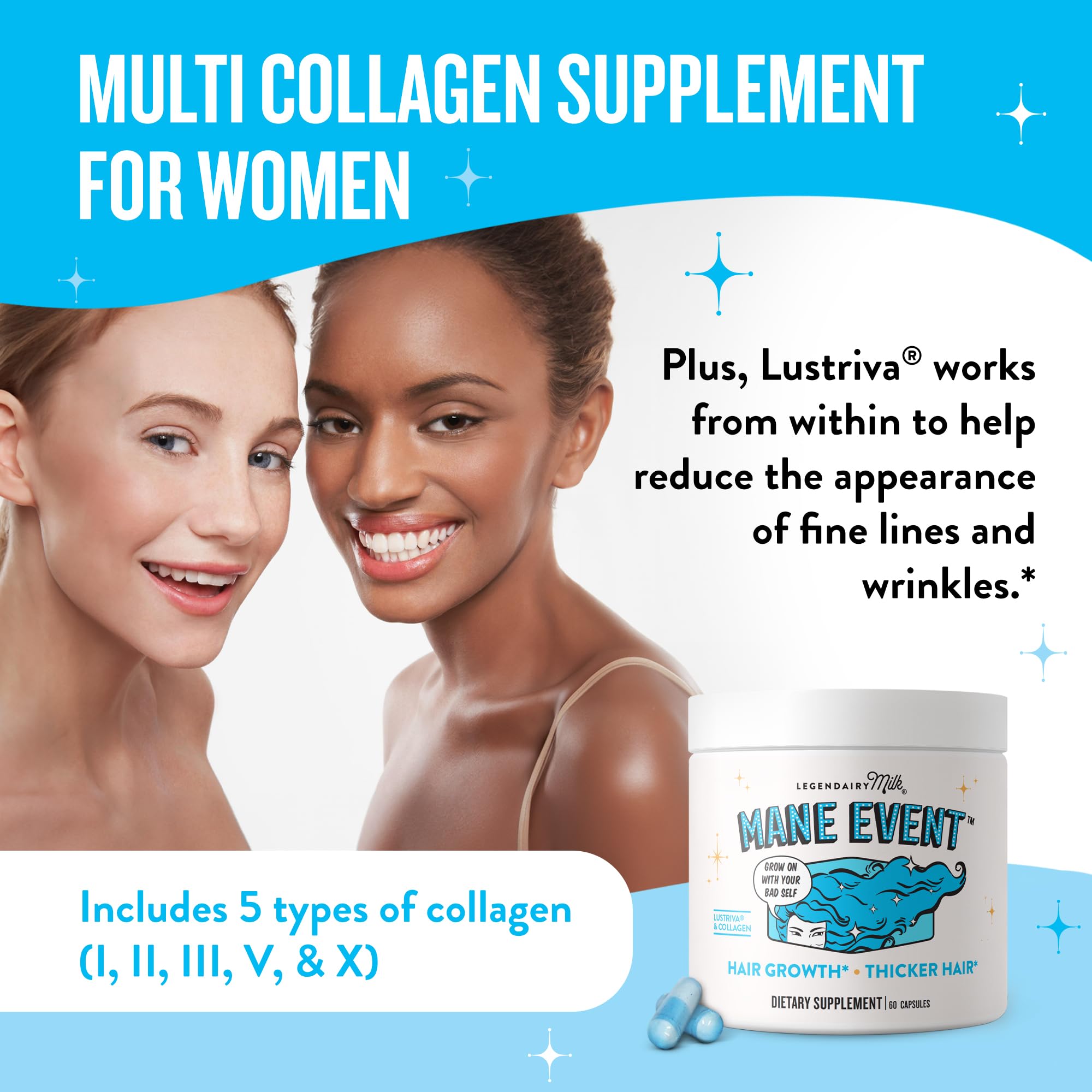 Legendairy Milk Mane Event – biotine élevée: absorption potentielle améliorée.