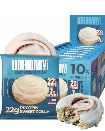 Barre protéinée Legendary Foods Cannelle-Roulée – 22 g, idéale après l'entraînement