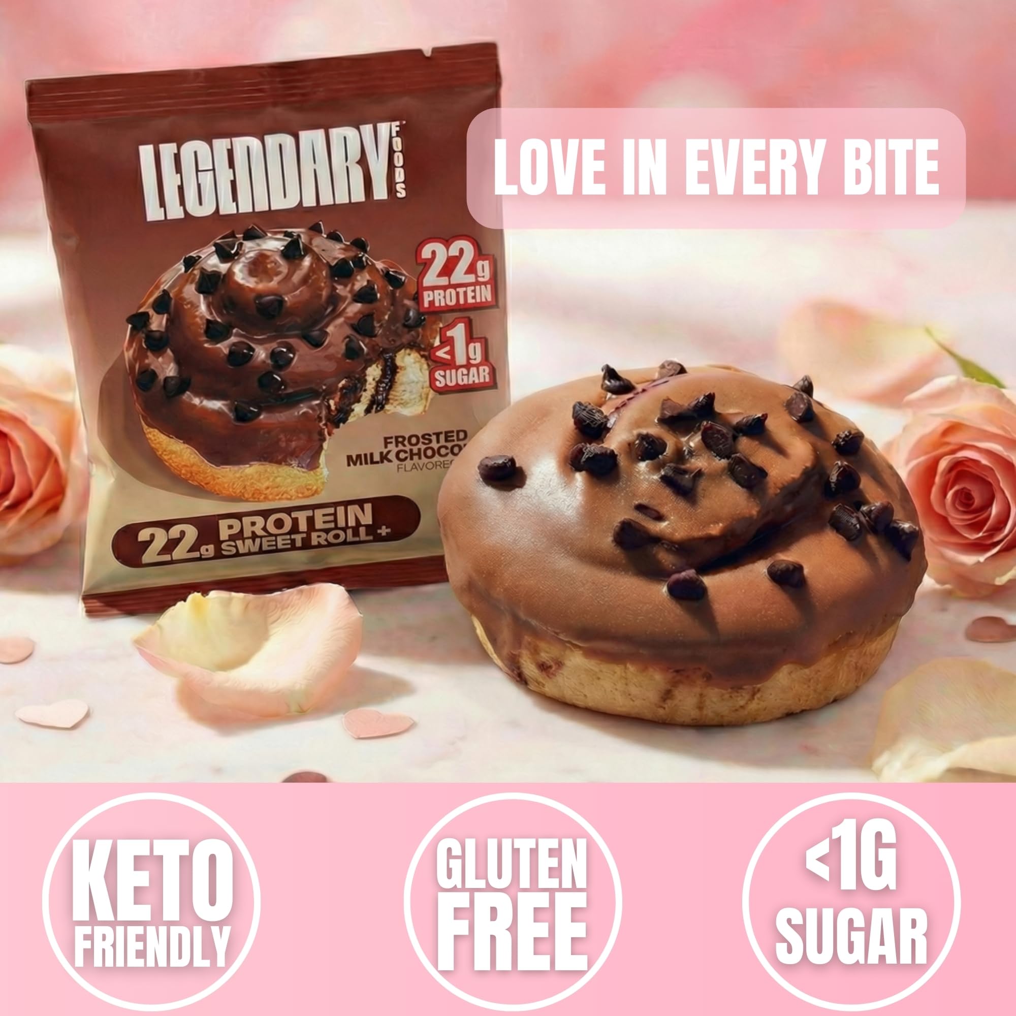 Legendary Foods barre protéinée faible-glucides, parfaite pour régime céto.