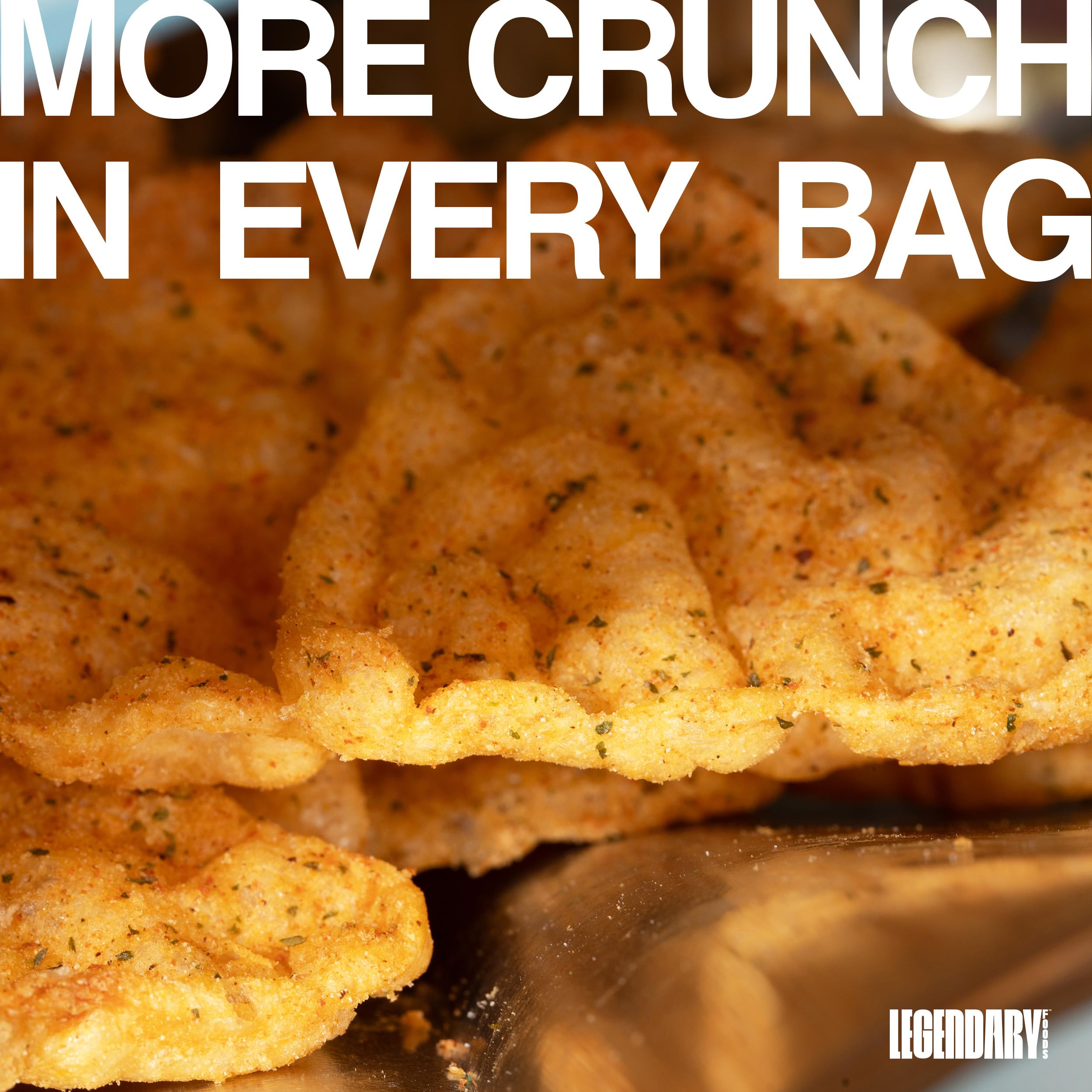 Legendary Foods Zesty Ranch Chips sans gluten, ingrédients propres pour régimes spécifiques.