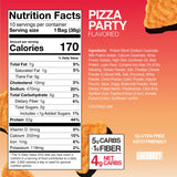 Ingrédients protéinés de Legendary Foods Pizza Party, présentés pour l'après-entraînement.