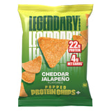 Chips cheddar piment jalapeño Legendary Foods, parfait avec un dip ou en snack protéiné.