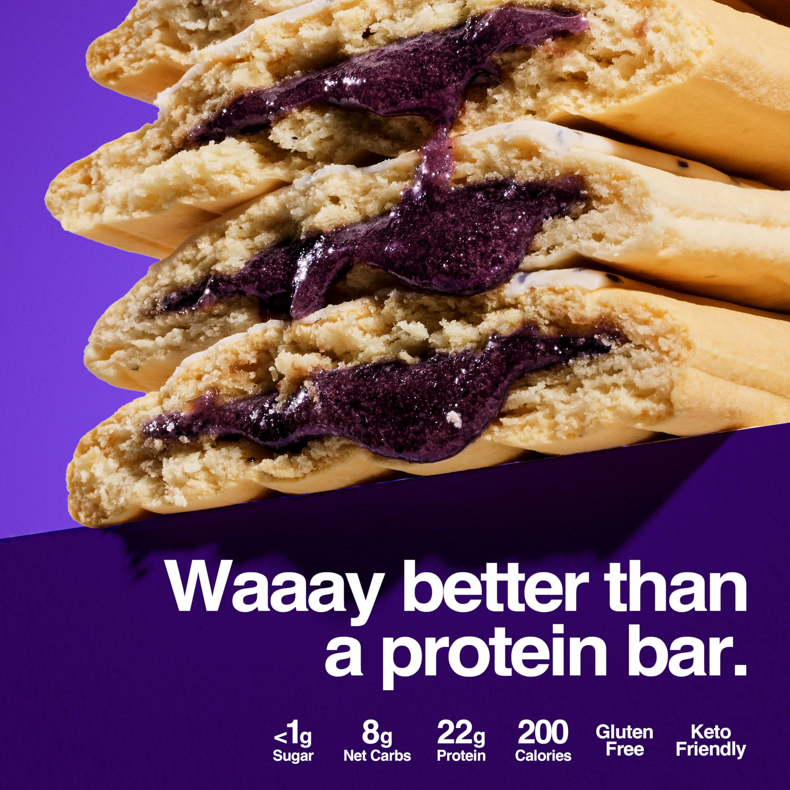 Legendary Foods pâtisserie bleuet compatible céto et faible glucides.