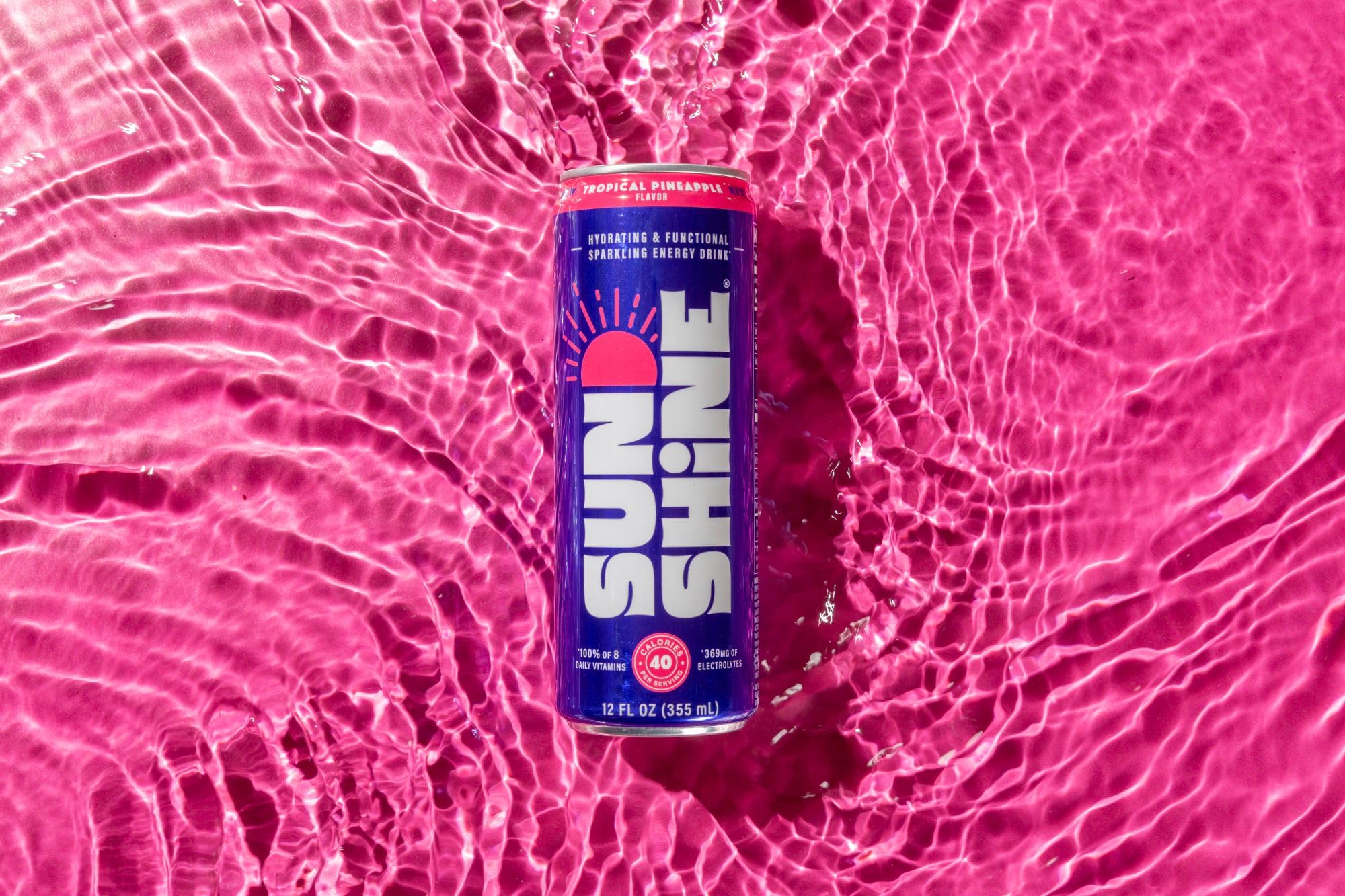 Legendary Sunshine, moment de rafraîchissement quotidien avec arôme tropical et légères bulles.