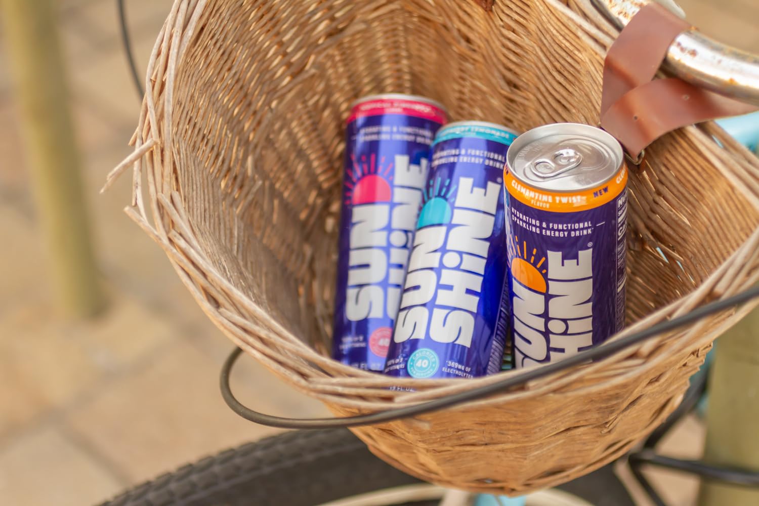 Legendary Sunshine, pack de 12 boîtes pour énergie et hydratation en déplacement.