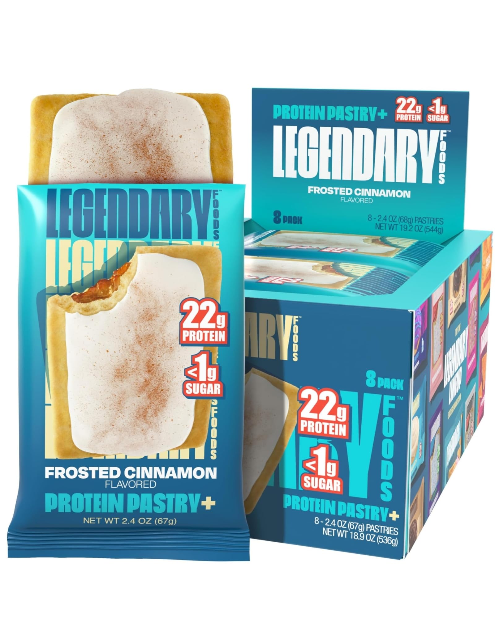 Legendary Foods pâtisserie-protéine-22g : snack riche en protéines pour énergie durable.
