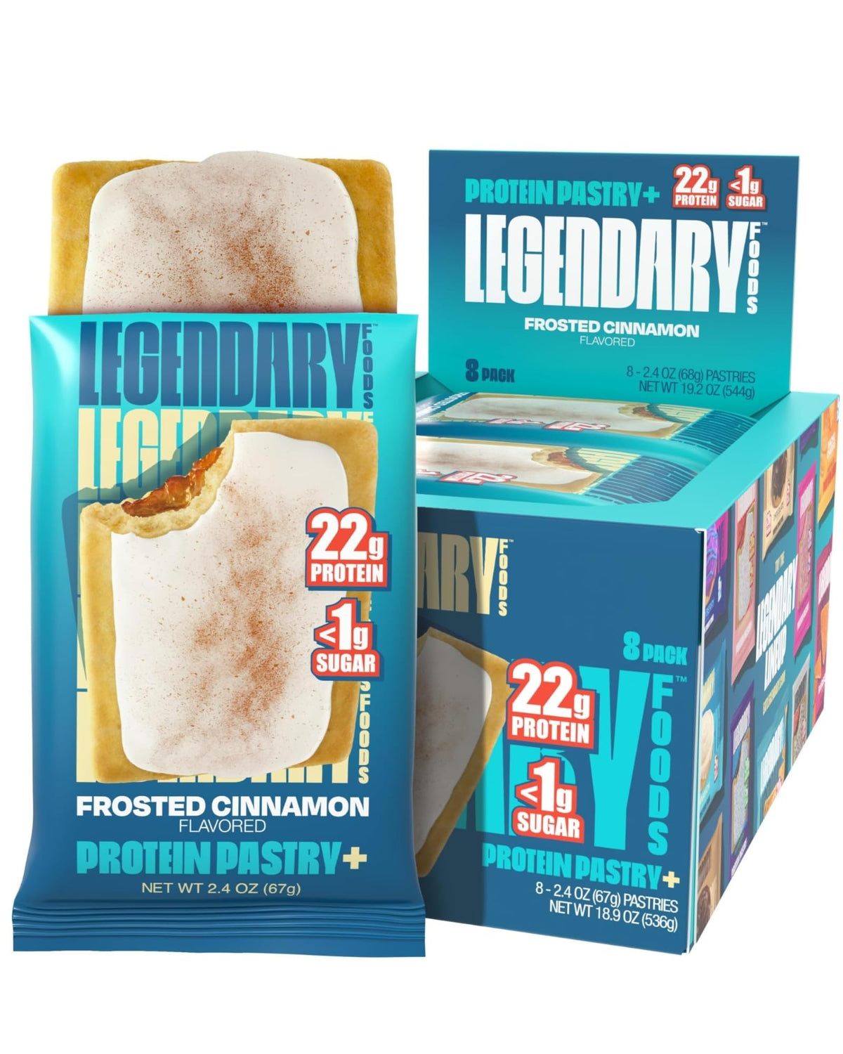 Legendary Foods pâtisserie-protéine-22g : snack riche en protéines pour énergie durable.