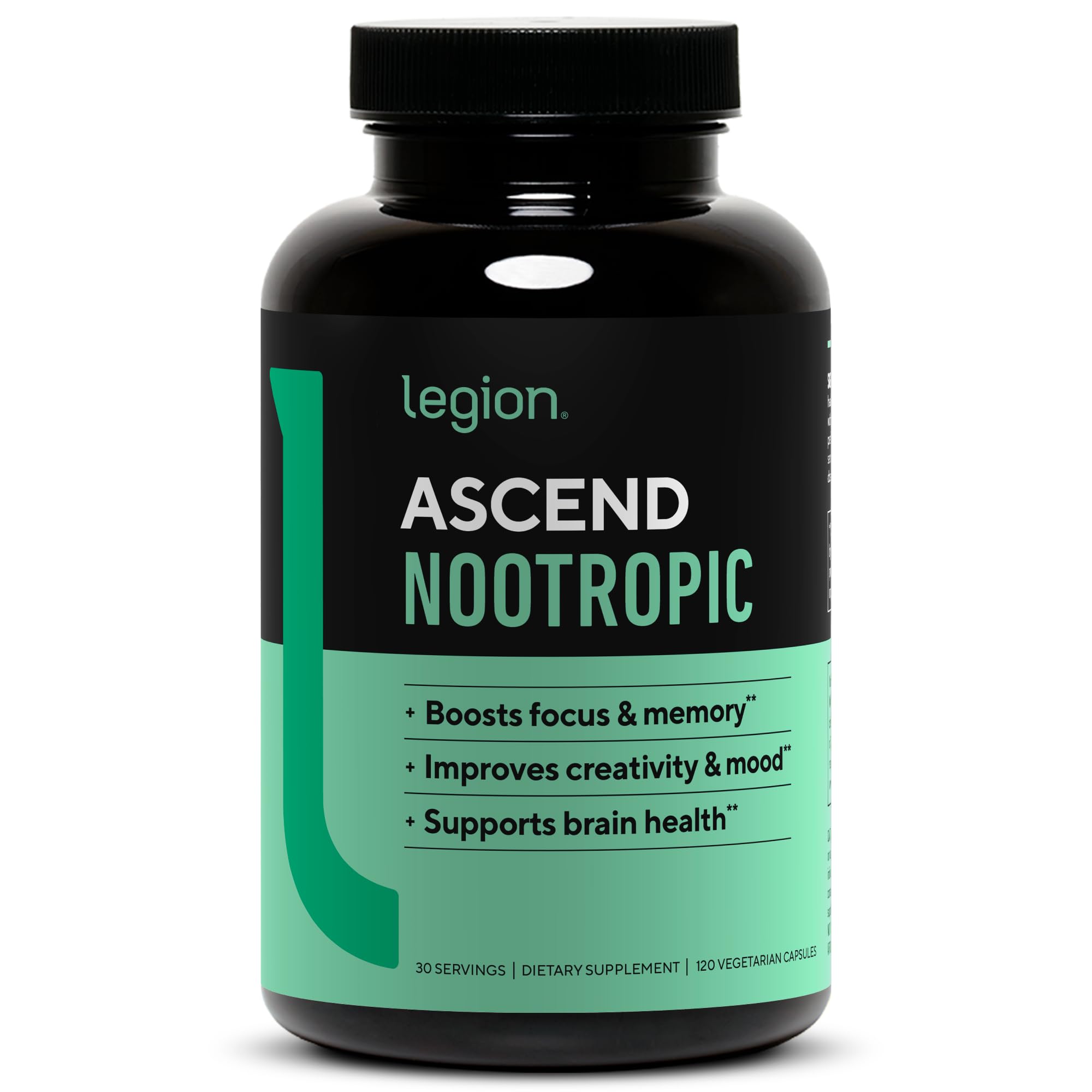 LEGION Ascend: bouteille de nootropique favorisant la concentration.