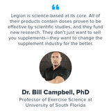 LEGION Biome Probiotic – Emballage pratique et transportable.
