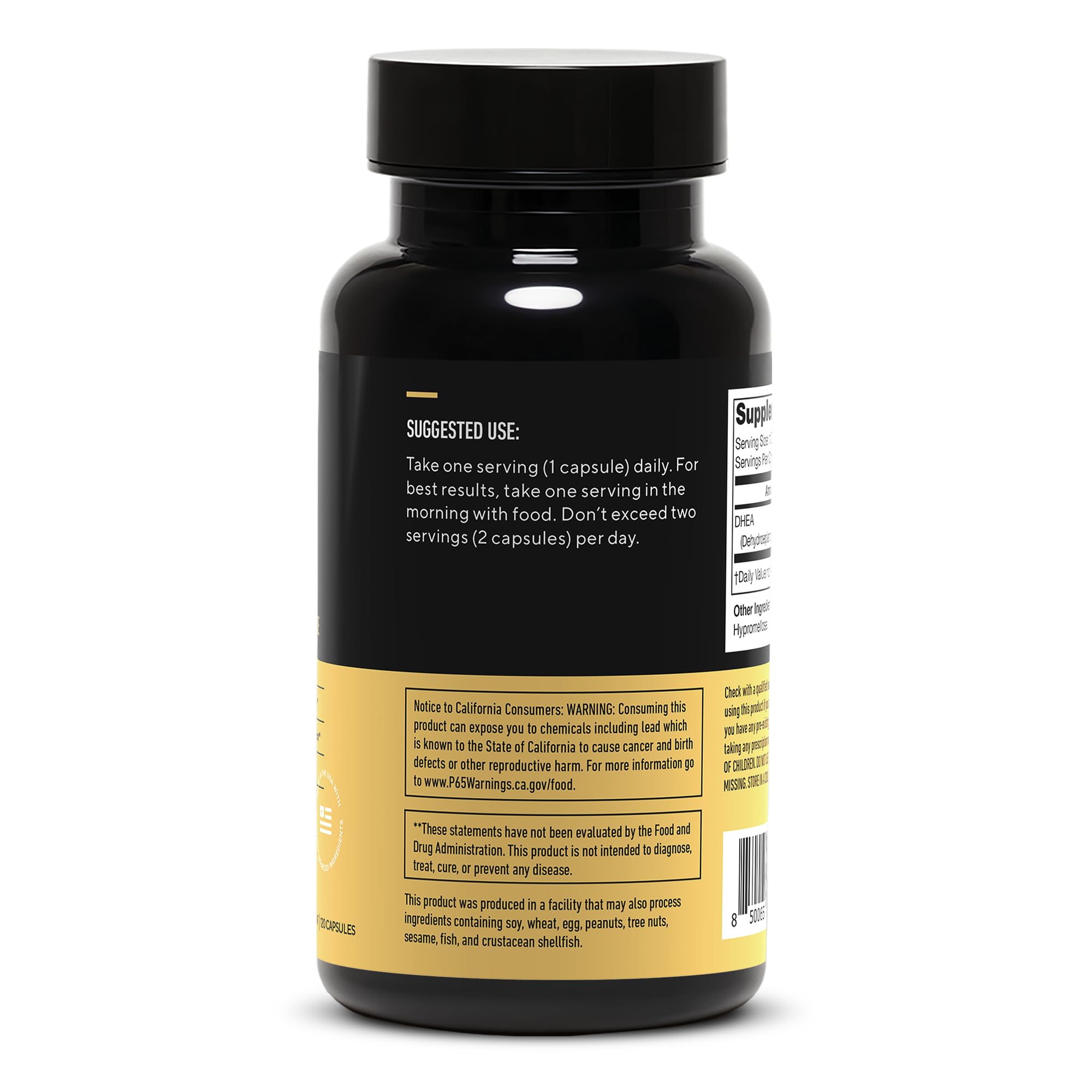 LEGION DHEA 50 mg – Image d emballage, montre une formule pure et sans allergènes.
