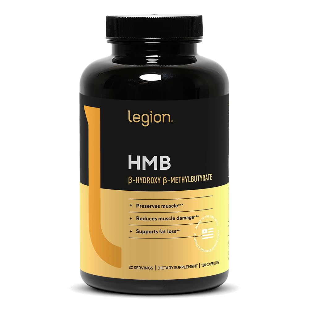 Bouteille LEGION HMB 3000 mg par capsule pour un dosage précis et pratique