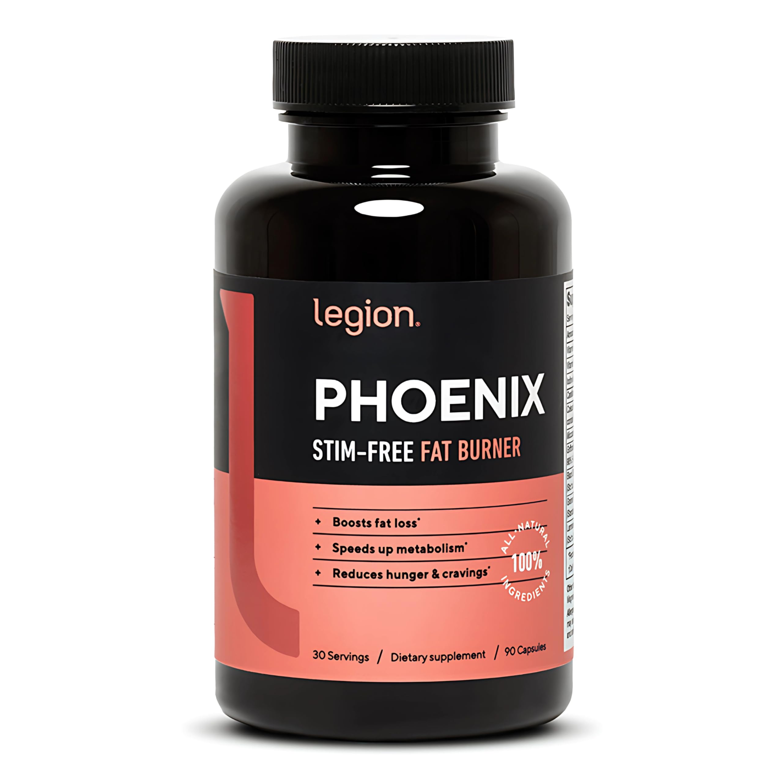 Legion Phoenix bouteille etiquette: étiquette claire indiquant le dosage et les ingrédients