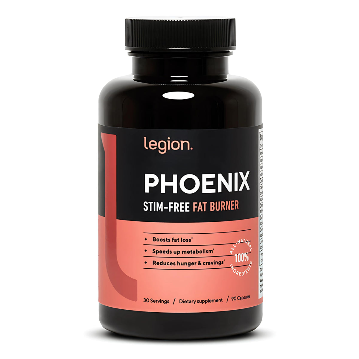 Legion Phoenix bouteille etiquette: étiquette claire indiquant le dosage et les ingrédients