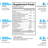LEGION Pulse Pre Workout — poudre framboise bleue se mélange rapidement pour concentration.