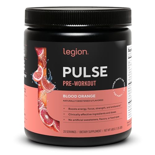 Bouteille LEGION Pulse prête pour l'entraînement, énergie rapide.