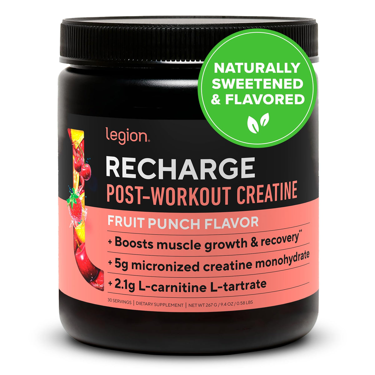 LEGION Recharge en boîte post-entraînement, soutien potentiel à la récupération et au confort musculaire.