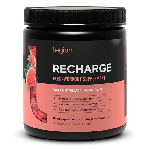 LEGION Recharge - boîte du produit illustrant récupération naturelle après l’entraînement.