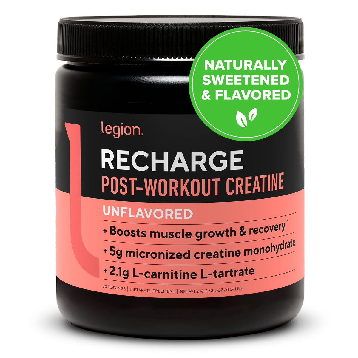 LEGION Recharge – poudre récupération post-entraînement soutenant la récupération musculaire après l effort.