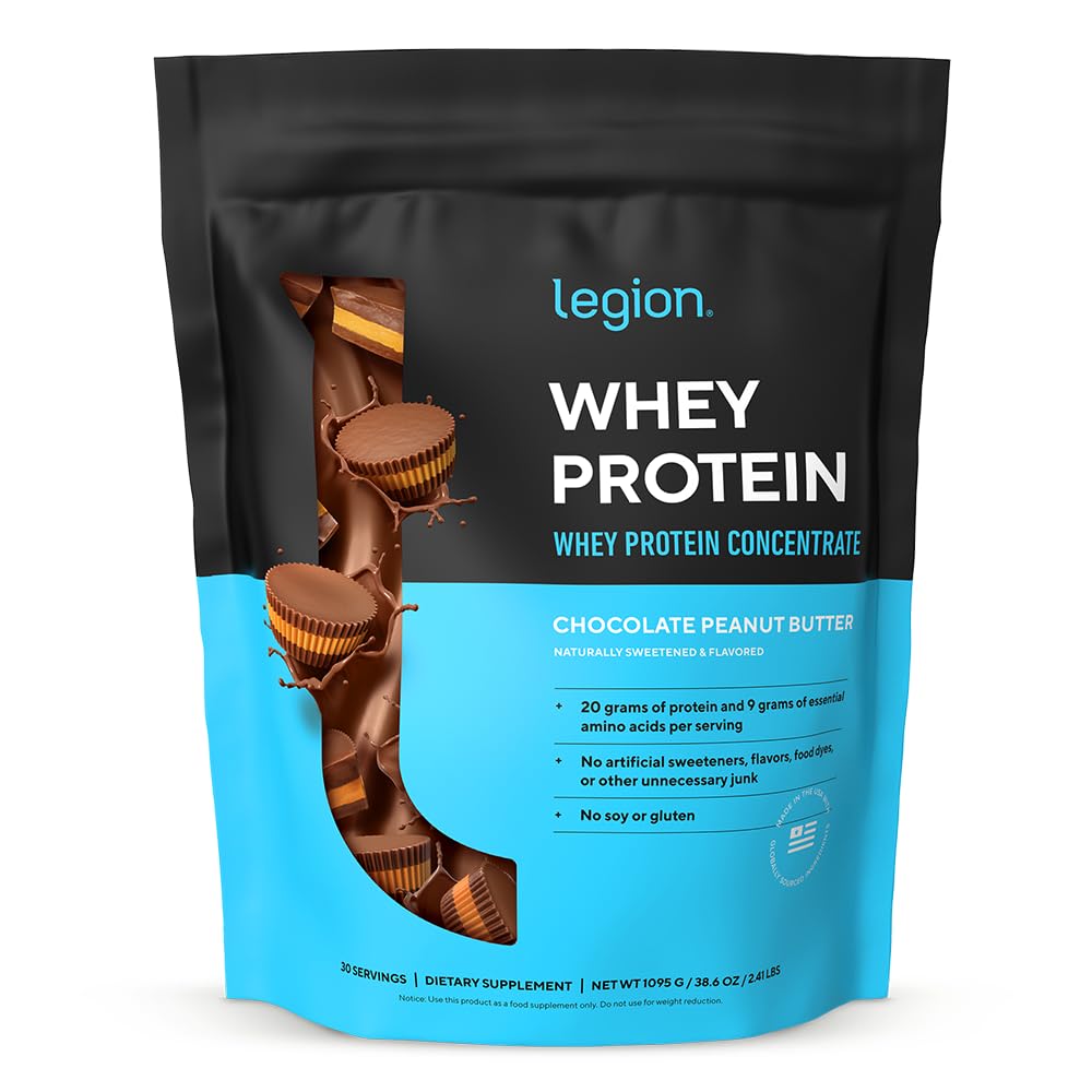 LEGION Poudre protéinée chocolat beurre cacahuète, goût riche pour récupération et énergie.