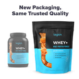 LEGION Whey+ isolat protéique, dosette caramel salé, dosage pratique.