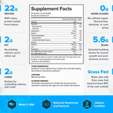 LEGION Whey+ Isolat, 5,5 g de BCAA et 12 g d’acides aminés essentiels par portion.