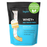 LEGION Whey+ isolat gâteau-anniversaire, mélange facile après entraînement