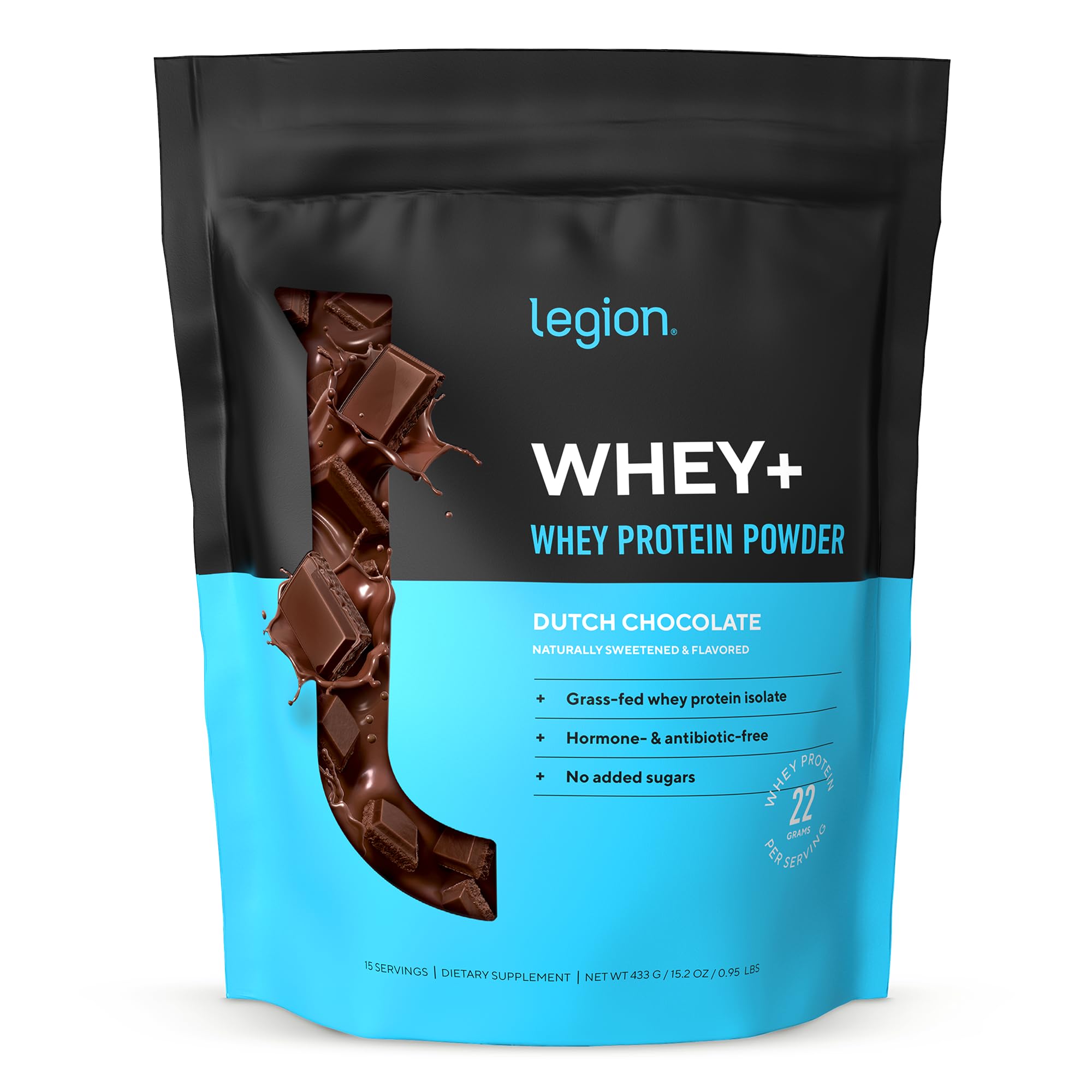 LEGION Whey+ isolat chocolat poudre — shake gourmand et facile à digérer